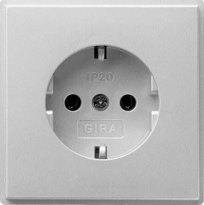 Zdjęcie produktu dla GIRA 018865, CEE 7/3, CEE 7/4, Aluminium, IP20, 250 V, 16 A
