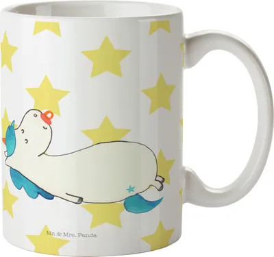 Produktbild von Mr. & Mrs. Panda haferl Einhorn Schnuller - Weiß - Geschenk, Tasse, Kaffeetasse, Geburt, Kaffeepott, Bedruckte, Becher, Unicorn, Einhörner, Mama, Geburtstag, Mutter