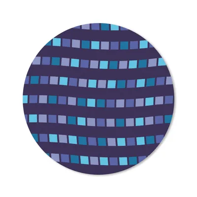 Produktbild von MuchoWow® Mauspad Mousepad Blöcke - Wellen - Muster 40x40 cm - Mousepads - Maus Mat - Pad - Mausunterlage - Schreibtisch Accessoires