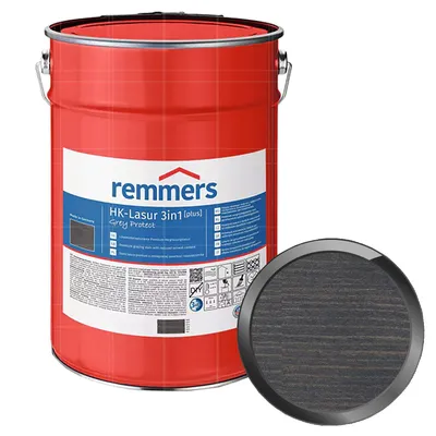 Produktbild von REMMERS HK-Lasur 3in1 Plus Grey Protect - 10 Liter (ANTHRAZITGRAU)