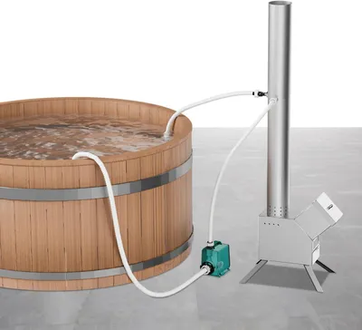 Zdjęcie produktu dla Pompa Ciepła Do Jacuzzi, Basenu Opalana Drewnem Z Tytanową Spiralą Wydajna