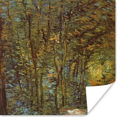 Produktbild von MuchoWow® Poster In den Wäldern - Vincent van Gogh 75x75 cm - Wand Dekoration