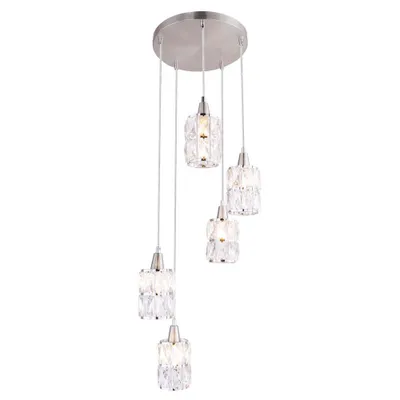 Obrázok produktu pre Luster Globo Wolli 15760-5 5xE14 40 W matný nikel