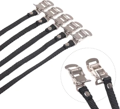 Produktbild von Langlebiges Fahrrad Mountainbike Fahrrad MTB Pedal Zehenclip Riemen Guertel Werkzeug Schwarz