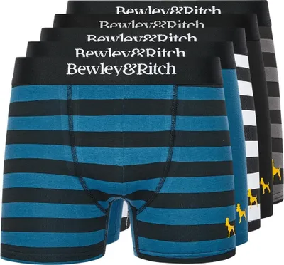 Produktbild von Bewley & Ritch - "Kurhah" Boxershorts für Herren(5er-Pack) BG1845 (M) (Bunt)