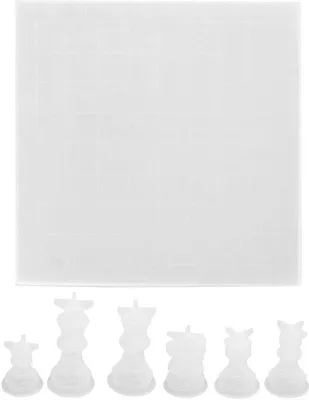 Produktbild von Dailygoods – Silikon-Malform – 7 Stück Schachfiguren – Flexibel