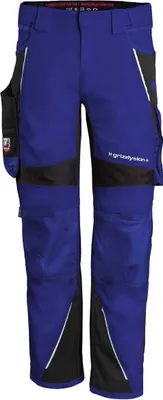 Obrázok produktu pre Nohavice Qualitex - Pracovné nohavice IRON pre pánov - Nohavice cargo, outdoorové nohavice - Nohavice pre pánov - Farba: modrá/čierna - Páni: 60 - Dámy: 54