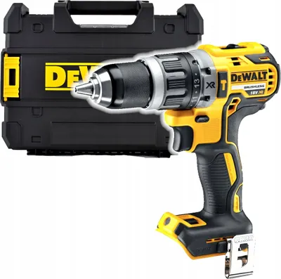 Zdjęcie produktu dla DeWALT DCD796NT-XJ, Wiertarka pistoletowa, Zamek centralny, Czarny, Żółty, 1,3 cm, 4 cm, 1,3 cm