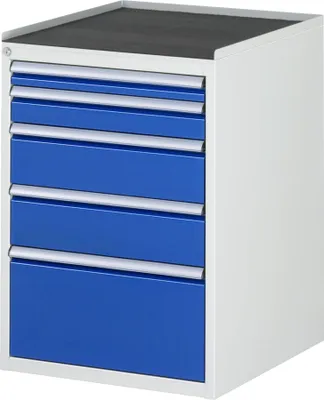 Produktbild von Rau Schubladenschrank m. Anti-Rutsch-Matte 5 Schubl.-L 1x60 1x90 2x150 1x270