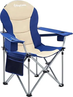 Produktbild von Campingstuhl mit integrierter Kühltasche, 160 kg Tragkraft, 97/62x60x47/105 cm