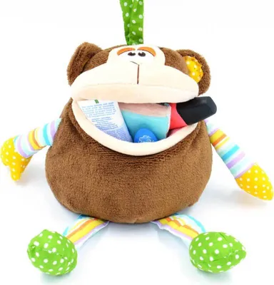 Produktbild von Kögler Beutelino Plüschtasche Affe Plüschfigur Ordnung 25 x 20 cm braun