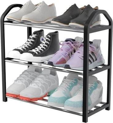 Image de Organisateur à 3 étages pour chaussures, montage rapide, rangement des chaussures