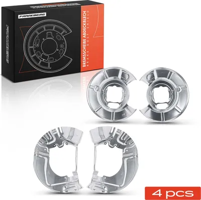 Image de Frankberg 4x tôle d'ancrage disque de frein avant et arrière pour BMW Série 5 E60 520d 525i Touring E61