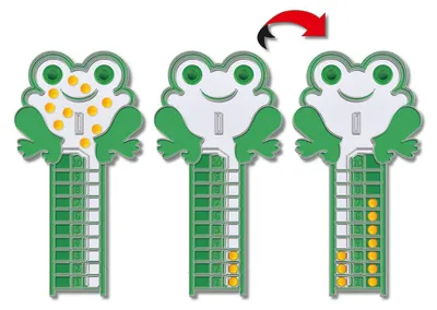 Produktbild von Rechenfrosch Wetterfrosch Zahlenzerlegung Zahlenraum bis 10 Lernspielzeug