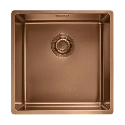 Zdjęcie produktu dla Franke BXM 210/110-40, Prostokątny, PVD ze stali nierdzewnej/mosiądzu, Miedziany, 1 mis(y), 400 x 410 mm, 20 cm