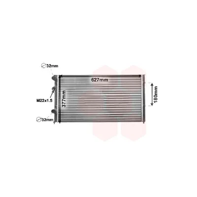 Produktbild von Van Wezel Wasserkühler für Seat Arosa VW Golf III Lupo Polo Vento 1,0 - 2,9