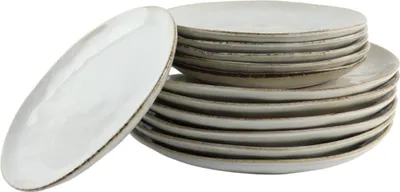 Produktbild von OTIX Serviesset 12-teilig Tafelservice 6 Personen Frühstücksteller Speiseteller Beige Keramik LILY