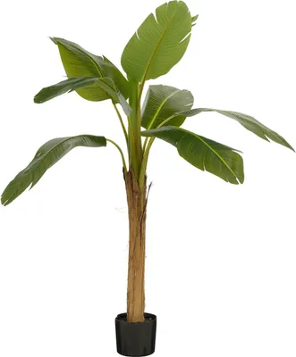 Produktbild von Mica Decorations Kunstpflanze Bananenstaude im Blumentopf – H155 x Ø90 cm – Grün