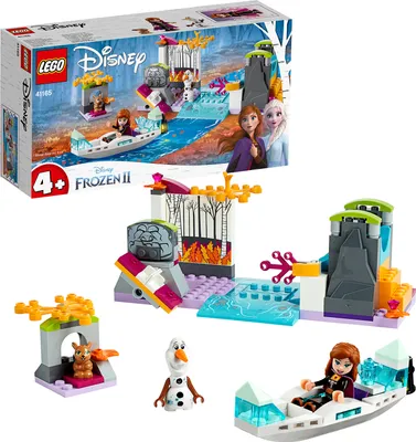 Produktbild von LEGO 41165 Disney Princess Frozen Die Eiskönigin 2 Annas Kanufahrt, Bauset mit Minipuppen Anna & Olaf und Hasenfigur, einfach zu bauendes Set mit Grundplatte für Vorschulkinder im Alter von 4-7 Jahren