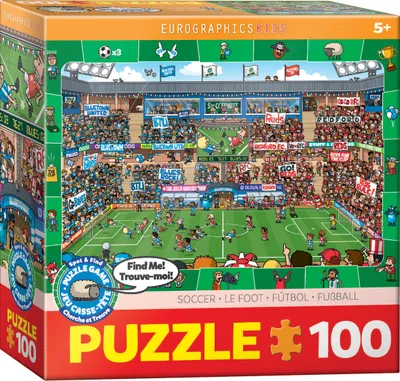 Produktbild von EUROGRAPHICS Spot & Find-Puzzle Fußball 100 Teile