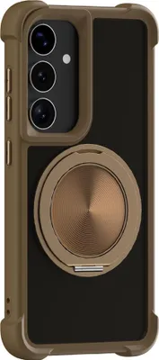Immagine prodotto di Custodia MagSafe per Samsung Galaxy S26 con anello girevole a 360 gradi, color oro