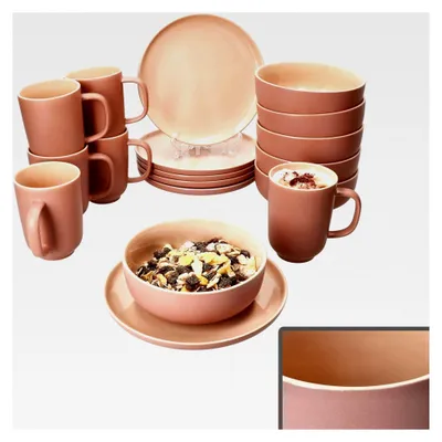 Produktbild von Frühstücksset Jasper Puder 18-teilig für 6 Personen