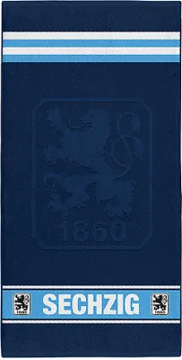 Produktbild von TSV 1860 München Handtuch Sechzig marine