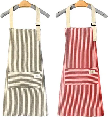 Immagine prodotto di Set di grembiuli da cucina Famanu – Accessori da cucina di alta qualità – Set da 2 pezzi