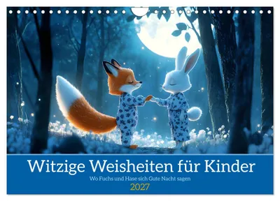 Immagine prodotto di Frasi divertenti per bambini (calendario da parete 2027, formato DIN A4 orizzontale), calendario mensile CALVENDO