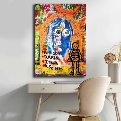 Obrázek produktu pro Wallity, 70100POP-015, Dekorativní malba na plátně, Vícebarevné, 100 % plátno, 70 x 100 cm