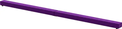 Produktbild von Faltbarer Schwebebalken, rutschfest, Wildlederbezug, robustes Holz, Violett, 210 x 10 x 6,5 cm