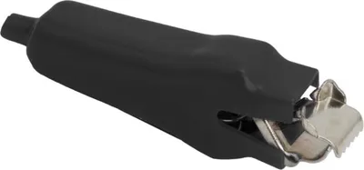 Produktbild von 10x Krokodilklemme Schwarz Heavy Duty - Batterieklemme 30A mit Isolierung - Krokodilklemme für Tests & amp; Batterien - 10 Stück [05189FK]