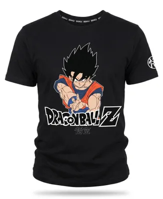 Produktbild von Dragon Ball Z Goku Herren kurzarm Shirt T-Shirt 100% Baumwolle - M, Schwarz