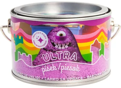 Obrázek produktu pro Ultra písek s glitry - fialový 200g