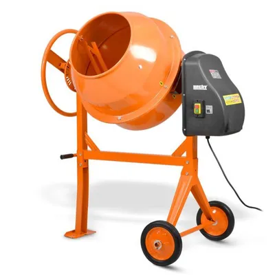 Produktbild von HECHT 2117 Betonmischer | 120 Liter | 550 W | mit Fahrgestell | 26 U/min | 365 mm Trommelöffnung
