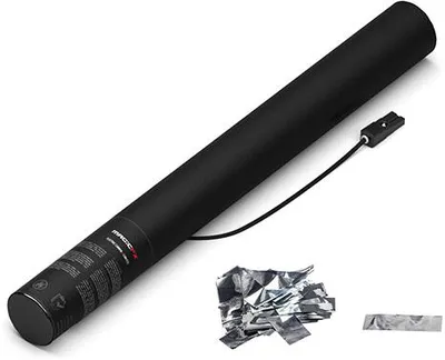 Produktbild von Magic FX Elektrische Konfettikanone 50cm - Silber Metallic