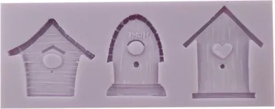 Produktbild von PENTART SILIKONFORM Mold Abformen Gießen Mould, 3 Vogelhäuser