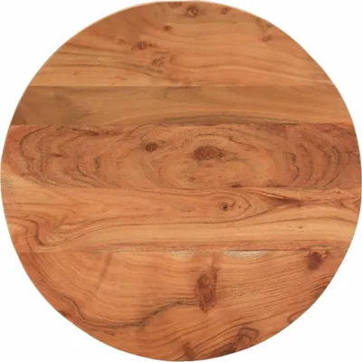Produktbild von Tischplatte Ø50x3,8 cm Rund Massivholz Akazie , Tischplatten 2024 Neu