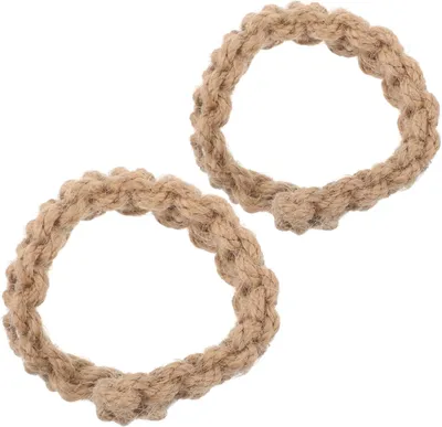 Obrázek produktu pro 2 splétané bavlněné šňůrky na zastrčení záclon – rustikální/minimalistický styl