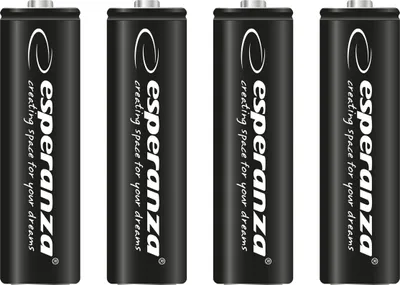 Obrázok produktu pre Esperanza EZA106, AA, Nikel-Metal Hydrid (nimh), 1,2 V, 4 kusov, 2600 mAh, Čierna, Biela