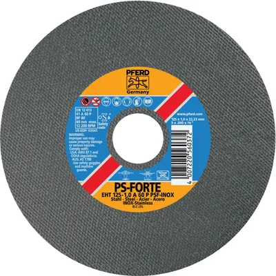Obrázek produktu pro PFERD 61728131, Řezací disk, Nerezová ocel, Ocel, 23 cm, Jakékoliv značky, Plochý, 2,22 cm