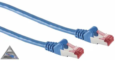 Productafbeelding van Cat6A S/FTP PIMF patchkabel, halogeenvrij, blauw, 15 meter