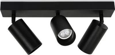 Immagine prodotto di TolleTour faretti da soffitto Faretti da incasso a LED orientabili nero opaco GU10 bianco caldo Per il soggiorno, la cucina e così via Faretti a tre teste