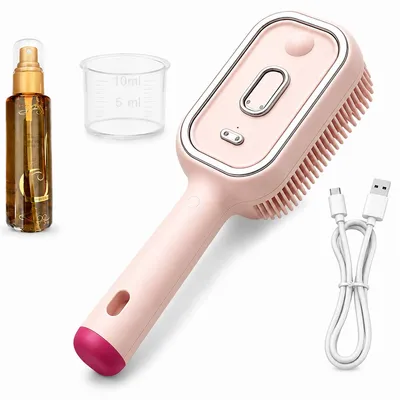 Produktbild von Sprüh Haarbürste kabellos, elektrische Haarpflegebürste mit Massagefunktion, Dampfnebel für Feuchtigkeit und Anti-Frizz Styling