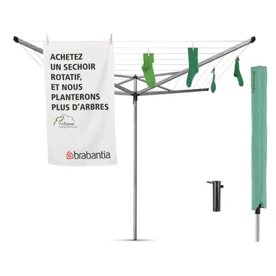Obrázek produktu pro Brabantia Rotary Essential, Sušička, Šedá, Metalická, 40 m, 40 kg, 3,5 cm, 11 mm