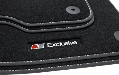 Immagine prodotto di Tappetini Exclusive Line adatti per Audi A6 4G C7 Avant Station wagon S-Line 2011-2018, cucitura: argento