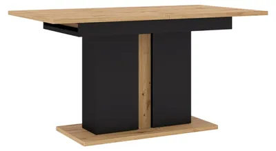 Immagine prodotto di Tavolo allungabile Nuka I 140 (200) cm Tavolo pieghevole, tavolo da cucina, tavolo da pranzo, rovere Artisan / nero