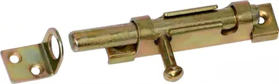 Produktbild von Grendelriegel Türriegel Schubriegel Bolzenriegel 83 x 12 Bolzen 9 mm gelb Verzinkt