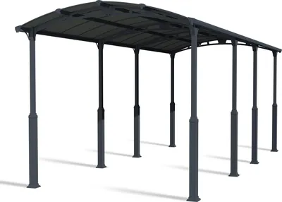Produktbild von Palram - Canopia Aluminium Carport Arcadia Alpine 8500 Anthrazit 858x359x352 cm