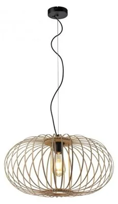 Immagine prodotto di Lampada a sospensione, legno naturale, H 120 cm